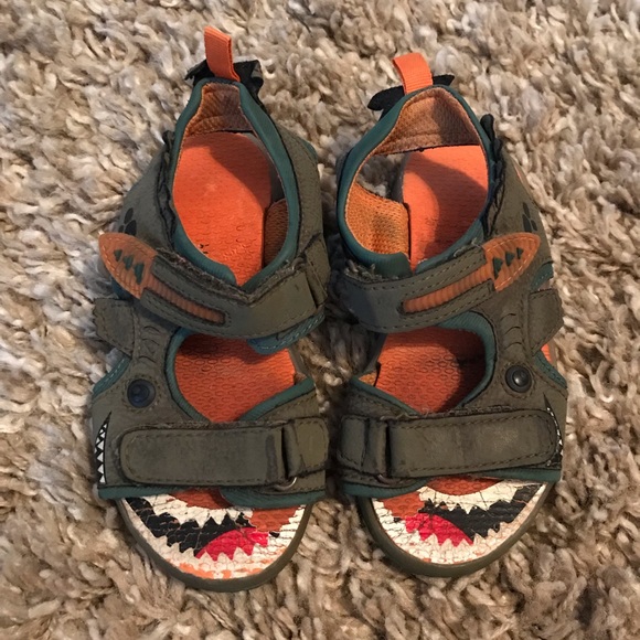 Carter's Shoes 39 Carters Toddler Boys Sz 1 Dinosaur Sandals Poshmark